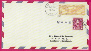 EE. UU. Fleetwood Facsímil FDC - 1934 - 6c GLOBO ALADO Correo aéreo - Réplica - Imagen 1 de 2
