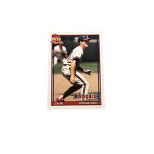 1991 TOPPS MLB BASEBALL TRADING CARD DONNIE HILL CALIFORNIA ANGELS #36