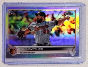 Zac Lowther 2022 Topps Chrome Rookie refractor Orioles - Picture 1 of 2
