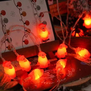Weihnachts Lichterkette Santa Lichterkette LED Nachtlicht Party Deko 3m 20 Stück - Bild 1 von 2