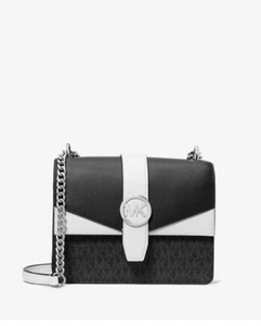 NWT Michael Kors Greenwich Small Color-Block Logo Crossbody Bag - Picture 1 of 31
