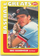 1991 Swell Baseball Greats  Baseball #85  Eric Soderholm Minnesota Twins