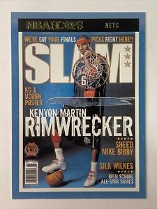 2021-22 NBA Hoops KENYON MARTIN SLAM NJ Nets Rim Wrecker SP Magazine Cover #79