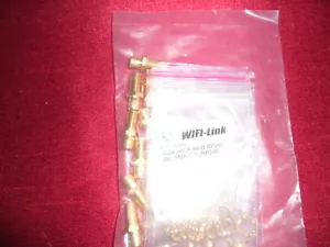 10 piezas SMA MAMPARO HEMBRA POLARIDAD INVERSA conector dorado - VENDEDOR DEL REINO UNIDO - Imagen 1 de 1