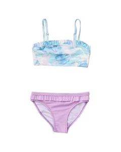 Snapper Rock Sky Dye Frilled Bandeau Bikini - Picture 1 of 3