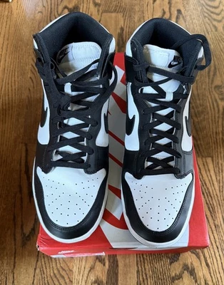 Nike Dunk High ‘Panda' Black Style #DD1399-105 Black & White Men’s Sz 11.5 - Image 1 of 4
