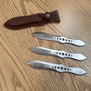 12" Gil Hibben Competition Throwing Knife Set of 3 with Sheath - Picture 1 of 7