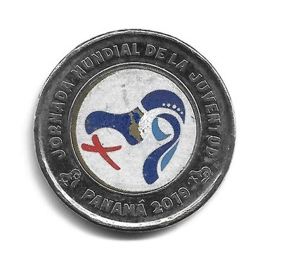 World Coins - Panama 1 Balboa 2019 Commemorative Coin KM# 169 Colored Lot-P2 - Image 1 of 3