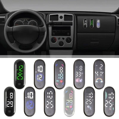 Motorcycle Car Clock Auto Internal Stick-On Mini Waterproof Watch R4P6 - Immagine 1 di 4