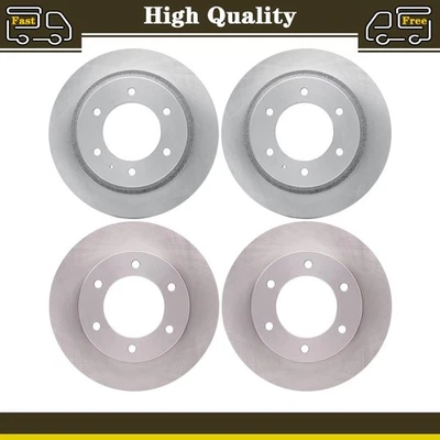 4 rotores de disco originais dianteiros traseiros compatíveis com Honda Passport 3.2L Isuzu Axiom 3.5L - Imagem 1 de 4