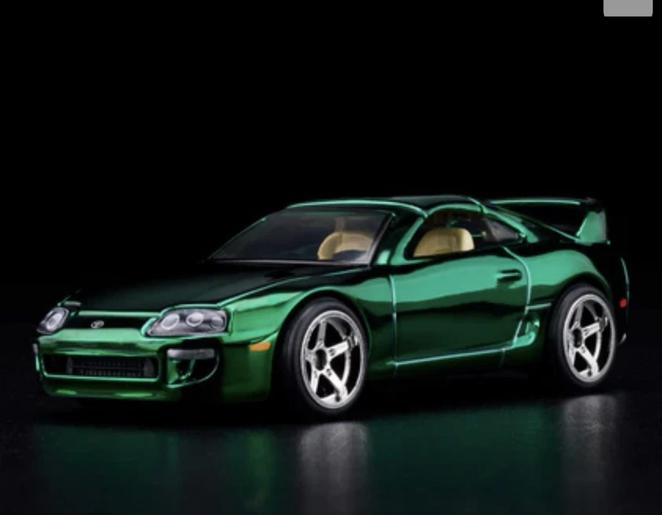 ПРЕДВАРИТЕЛЬНАЯ ПРОДАЖА Hotwheels Mattel RLC эксклюзивный выпуск 1997 Toyota Supra хром зеленый ПРЕДВАРИТЕЛЬНАЯ ПРОДАЖА - Изображение 1 из 4