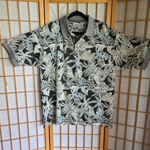 Island 2 Island Herren Hawaii Poloshirt Gr. MED W.R. Gass Aloha Coll Vintage 90s NOS - Bild 1 von 11
