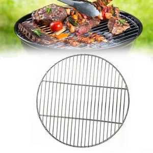 Stainless Steel round BBQ Grill Mesh Home Roast Nets Bacon Grill Tool BBQ Mat - Picture 1 of 8