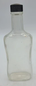 Vintage JERIS Hair Tonic EMPTY Clear Bottle with Lid - Picture 1 of 8