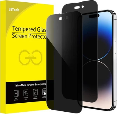 JETech Privacy Full Coverage Screen Protector for iPhone 14 Pro Max...  - Image 1 of 4