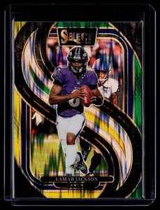 2024 Panini Select #121 Lamar Jackson Black & Gold Prizm Shock - Bild 1 von 2