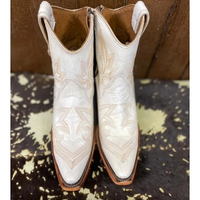 Botas Corral Mujer Perla Bordado y Cremallera Botines Talla US 10.5 Foto 1 de 4