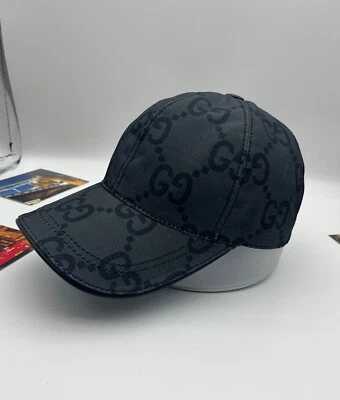 Gucci Gris Oscuro Letra Unisex Ajustable Informal Deportes Gorra de Béisbol Gorra de Camionero Foto 1 de 4