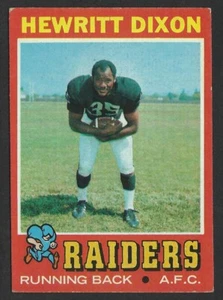 1971 Topps #95 HEWRITT DIXON Raiders - CREASE FREE - VGEX - Picture 1 of 2