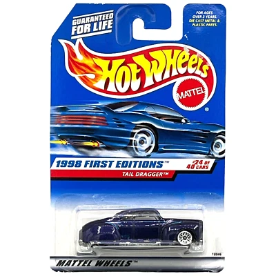 Hot Wheels 1998 primeras ediciones Tail Dragger #24 de 40 #659 púrpura Foto 1 de 4