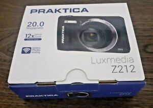 New Silver PRAKTICA Luxmedia Z212 Digital Camera Wireless 20MP 12x Optical Zoom