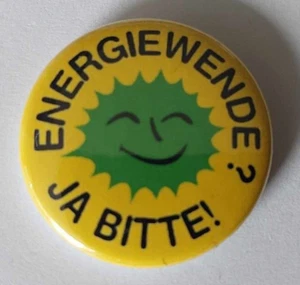 1x Energiewende? Ja Bitte! Button Solar Grüne Team Habeck Atomkraft Nein Danke - Picture 1 of 1