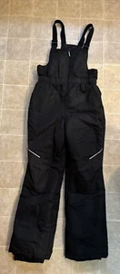 Swiss Tech black snow pants kids size xlarge 14-16 overall bibs ski XL - Picture 1 of 5