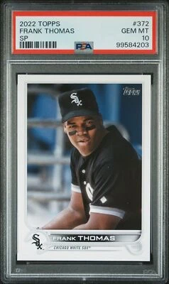 2022 TOPPS SER 2-SP #372 FRANK THOMAS PSA 10 - Image 1 of 2