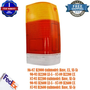New Taillight Taillamp Lens Right Passenger Side for Mazda Pickup Truck B Series - Picture 1 of 5