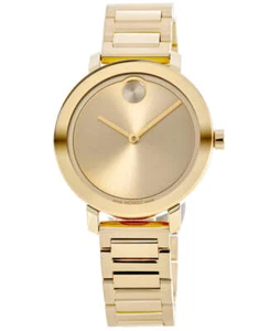 Nuevo reloj para mujer Movado Bold Evolution esfera dorada acero dorado 3600822 - Imagen 1 de 3