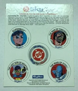 Lot of 5 1993 Skybox Skycaps Return of Superman - DC Comics PROMO POG Unpunched - Picture 1 of 1