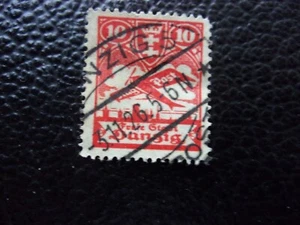 DANZIG - Grüne Briefmarke / Luftstempel Nr. 20 Obl (A18) - Bild 1 von 1