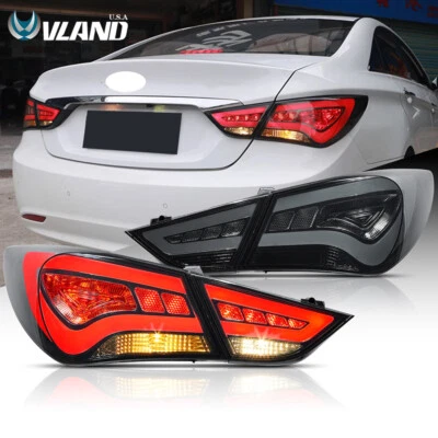 Conjunto de luces traseras LED VLAND para Hyundai Sonata 2011-2014 lámparas ahumadas 1 par Foto 1 de 4