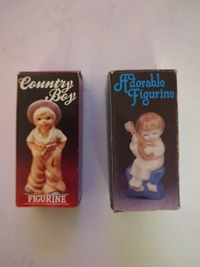 Vintage Porzellan Kinder Figur Gitarre Wiegenlied und Landjunge Sammlerstück - Bild 1 von 6