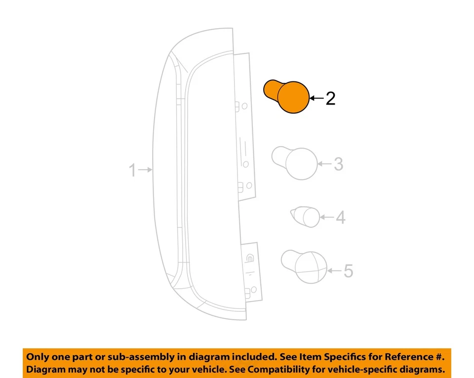 Лампа городская наружная Ram Chrysler 2015 ProMaster от оригинального производителя 68150123AA - Изображение 1 из 2