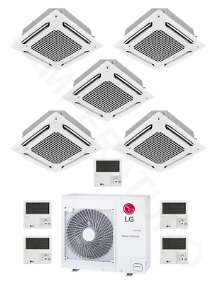 LG 4-Wege-Deckenkassette 5-Raum Multisplit Klimaanlage 4x 2,6 + 3,5 kW A++/A+ - Bild 1 von 4