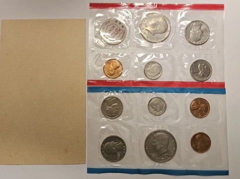 1972 US Mint Set - 11-Coin P&D Uncirculated No Envelope Cover