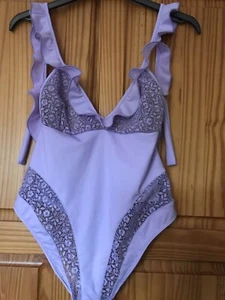 For Love&Lemons Women Swimsuit, XS, Lavender, Brand New - Picture 1 of 6