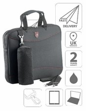 Neoprene 15.6" Laptop Sleeve in Black & Red FI2598