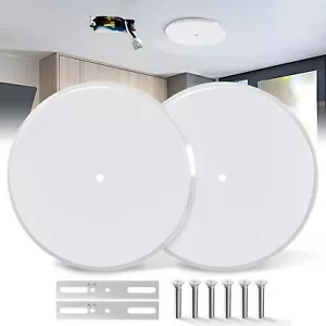 Ceiling Cover Plate,5 Inch Metal Blank Wall Plate Fits 3-1/4" to 4" Round/Oct... - Picture 1 of 7