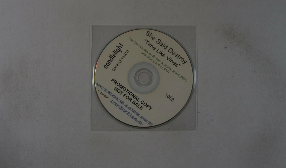 She Said Destroy Time Like Vines UK Advance CDR 2006 Death Metal Thrash - Bild 1 von 1