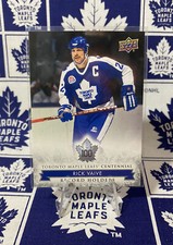 2017 Upper Deck Toronto Maple Leafs Centennial Record Holders Rick Vaive #142