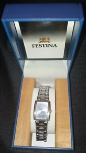LADIE'S FESTINA SILVER DIAL WATCH EUC - Picture 1 of 7