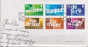 GB - GUERNSEY 2008 Greetings in French/Europa '08/The Letter SG 1220-1225 FDC - Picture 1 of 1