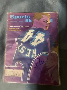 Jerry West Signed 2/8/65 Sports Illustrated Magazine LA Lakers NBA Rare Full Mag - Picture 1 of 1