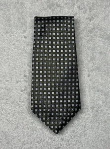 Brooks Brothers Makers Boy’s Silk Slim Tie Green Geometric Squares 2.5” in NWT - Picture 1 of 16