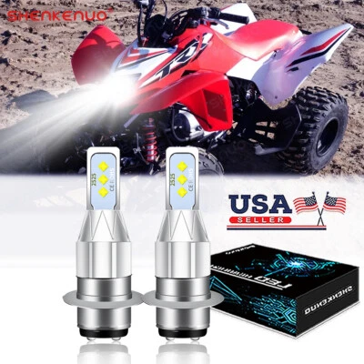 High Power HID LED Headlight H6 Bulb For Honda TRX 450R 2005 2006 2007 2008 2009 - Image 1 of 4