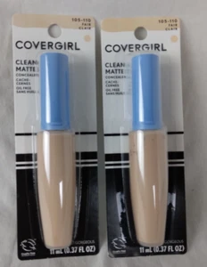 2 Covergirl Clean Matte Concealer #105-110 Fair - Picture 1 of 4