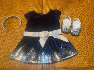 American Girl Chanukka Kleid mit Stirnband und Schuhen - Bild 1 von 4