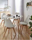 Scandinavian Dining Table and Chairs Kitchen Furniture 